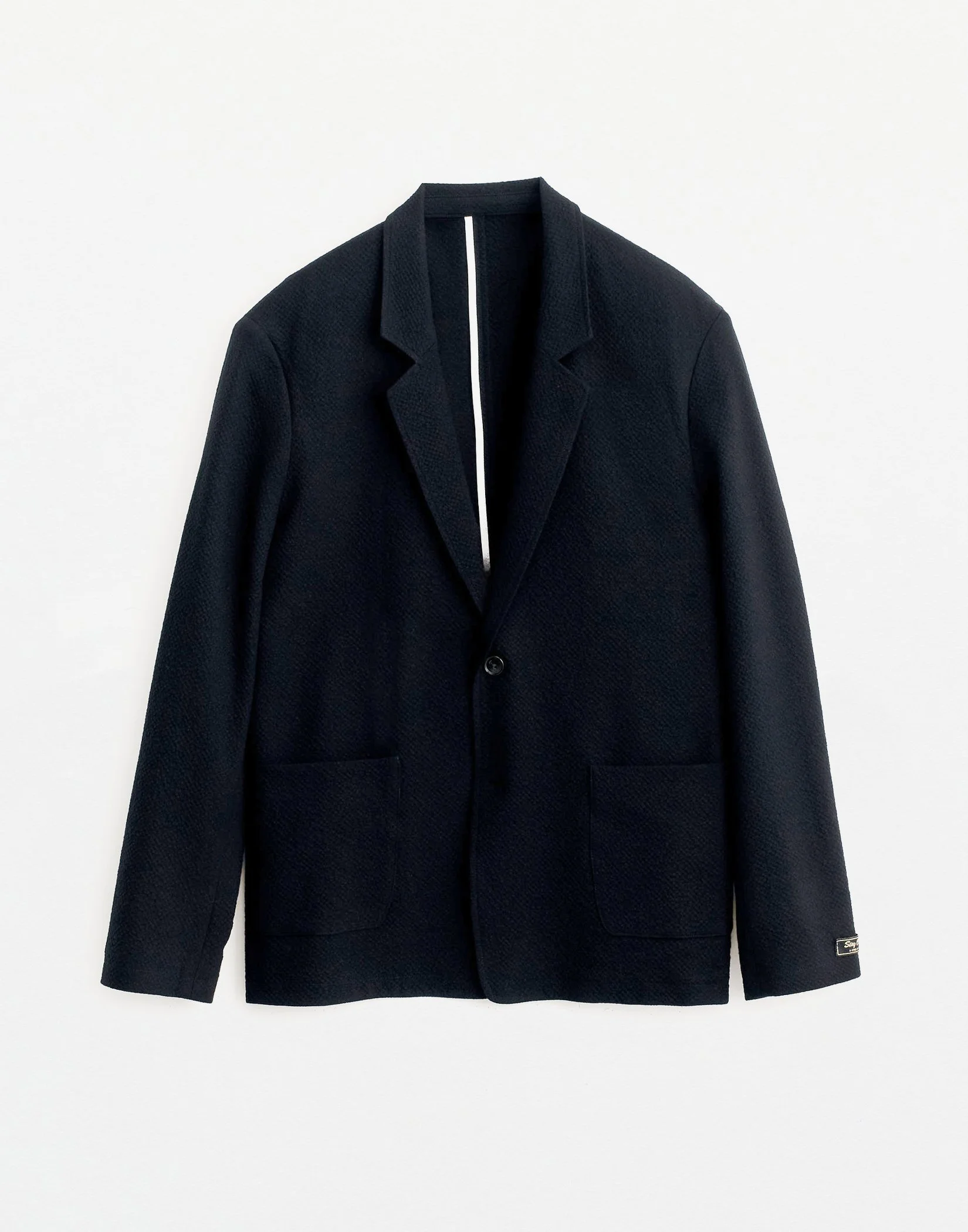 Stein - DOUBLE LAPELED DOUBLE BREASTED COAT (BLACK) — EQUIPMENT